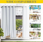 NICETOWN 2 Panels Weighted Blackout Curtains - Image 7