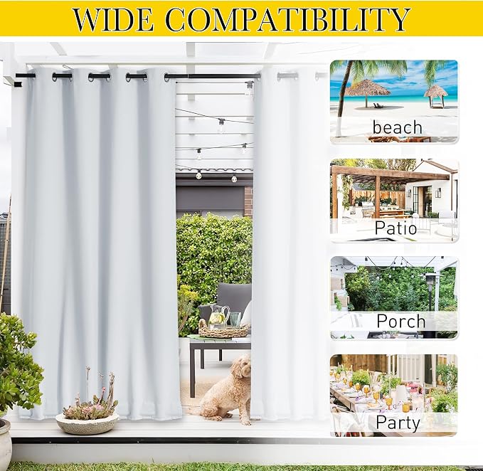 NICETOWN 2 Panels Weighted Blackout Curtains - Image 7