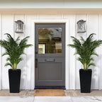Garvee 16" Tall Planters Set of 2, Outdoor＆Indoor Black Planter Pots, High - Image 9