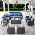 Belord Spacious 11 Pieces Patio Conversation Set - Image 2