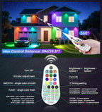 MEIKEE 15W RGB Landscape Spot Lights Outdoor, RGBW Color Changing Landscape - Image 7