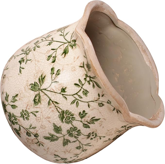 Vintage Ceramic 6.11'' Plant Pots, Decorative Vase - Image 2