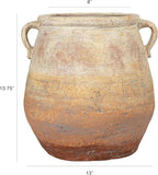 Creative Co-Op Whitewashed Terra-Cotta Urn - Image 2