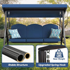 3 Seat Outdoor Porch Patio Swing - Image 4