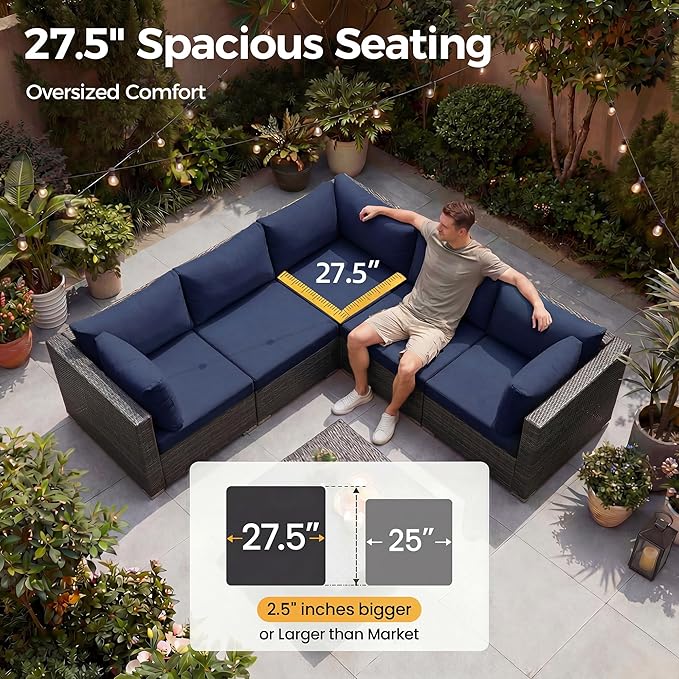 NICESOUL 13 Pcs Outdoor Furniture - Image 6