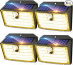 CLAONER Solar Lights Outdoor, Wireless Motion Sensor Lights, IP65 Waterproof by Claoner