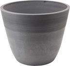 Arcadia Garden Products FM35CT Etched Pot 14x11-Cement by PSW