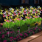 Solar Garden Lights Outdoor Waterproof, 4 Packs Solar Swaying Butterfly Lights - Image 2