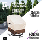Outdoor Chair Covers, 100% Waterproof Heavy Duty Patio Furniture Covers - Image 2