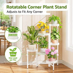 6 Tier Metal Plant Stand, 6 Potted Multiple Flower Pot Holder Shelf, - Image 2