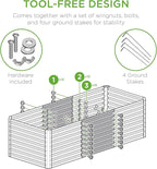 Best Choice Products 4x2x2ft Outdoor Metal Raised Garden Bed, Deep Root Planter - Image 4