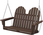 POLYWOOD Vineyard 2-Person Porch Swing, Mahogany by POLYWOOD