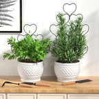 Plant Trellis for Climbing Plants Indoor Outdoor, Trlzey 3 Pack Stackable Metal - Image 7