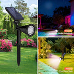 Solar Spot Lights Outdoor Waterproof, 18 LED Solar Powered Landscape Lighting - Image 6