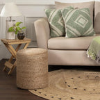 REDEARTH · Cylindrical Pouf Ottoman - Image 2