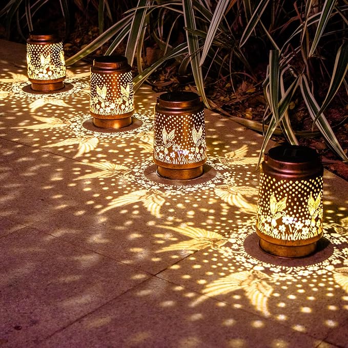 Birthday Gifts for Women, Solar Lanterns Outdoor Waterproof, Hummingbird Garden - Image 2