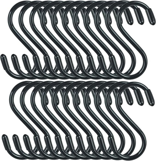 30 Pack Vinyl Coated Heavy Duty S Hooks by DINGEEUtilityHook