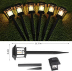 Greluna Solar Lights Outdoor, 6 Pack Waterproof Auto On/Off Solar Pathway Lights - Image 6