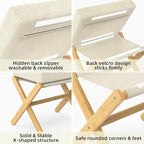 Foldable Foot Stool Ottoman, Modern Foot Rest - Image 4