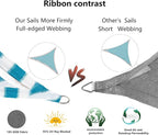 Tronssien Rectangle 12'x16' Sun Shade Sail, 95% UV Blockage Canopy Awning - Image 4