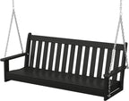 POLYWOOD GNS60BL Vineyard 60" Outdoor Swing by POLYWOOD