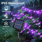 ZNYCYE Solar Waterfall Fairy Bunch Lights Outdoor Waterproof 200LEDs 8 Modes - Image 2