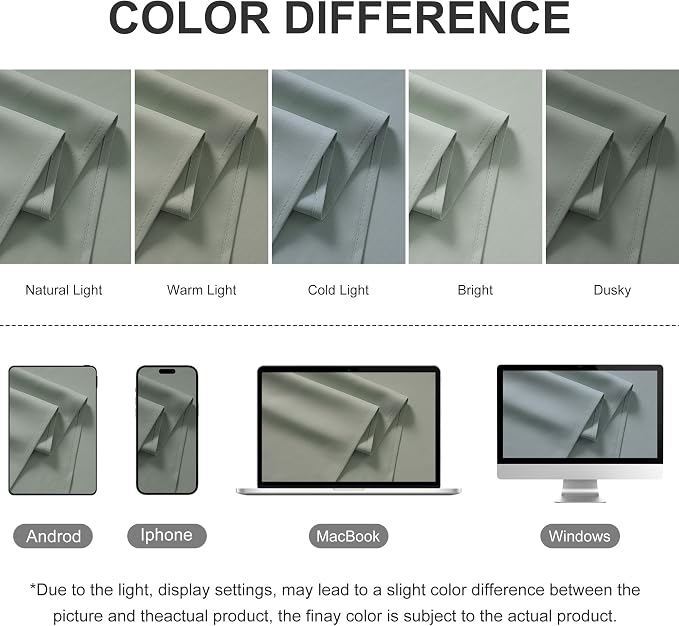 RYB HOME Extra Wide Outdoor Curtains - Image 9