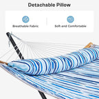 SUPERJARE Hammock with Stand, 2 Person Heavy Duty Hammock Frame, Detachable - Image 4