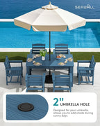 SERWALL Patio Dining Sets for 8, Outdoor Dining Sets for 8 Person - Image 4