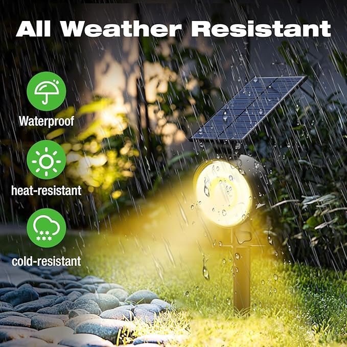 nipify 8 Pack Solar Spot Lights Outdoor Waterproof - Image 2