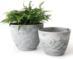 LA JOLIE MUSE Flower Pots Outdoor Garden Planters, Indoor Plant Pots by LaJol%C3%ADeMuse