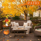 Outdoor Side Table Round Small Mosaic Patio Accent Indoor End Plant Coffee Tea - Image 2