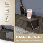 RELAX4LIFE Outdoor Rattan Daybed w/Canopy - Image 6