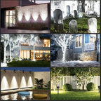 T-SUN Solar Spotlights Outdoor, 2 Pack White LED Landscape Lights, Waterproof - Image 2