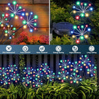 Solar Garden Lights 2 Pack Waterproof Swaying Starburst Light Solar Outdoor - Image 5