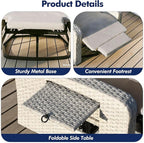 Outdoor Recliner Chair, Wicker Patio Recliners - Image 6