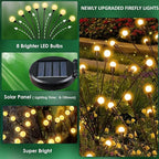 12-Pack Garden Solar Lights, 96 LED Solar Lights Outdoor - Image 3