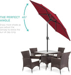 Best Choice Products 7.5ft Heavy-Duty Round Outdoor Market Table Patio Umbrella - Image 2