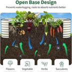 Kesfitt Raised Garden Bed Outdoor, Galvanized Steel Metal Raised Bed Planter - Image 4