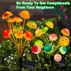 Kohlrabi Solar Garden Lights, 4 Pack Solar Mushroom Lights Outdoor, Upgraded - Image 6