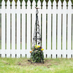 Garden Obelisk 40.5 Inch Metal Trellis - Image 6