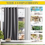 NICETOWN 2 Panels Weighted Blackout Curtains - Image 7