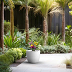 Kante 14 Inch Dia Round Concrete Planter, Indoor Outdoor Large Plant Pot - Image 7