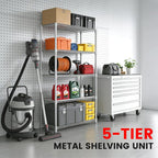 Xcity Storage Shelves, 5 Tier Heavy Duty Metal Shelving Unit, 2000 LBS Capacity - Image 3