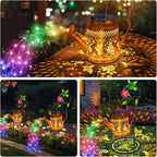 2 Pack Solar Lanterns Outdoor Waterproof, Hummingbird Watering Can Garden Decor - Image 5