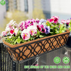 HFHOME 2Pcs 24" Trough Coco Fiber Replacement Liner, Natural 24 in Window Deck - Image 6