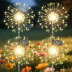Garden Outdoor Lights, 4 Pack 120 LED Solar Garden Lights Fairy Lights Outdoor by Slyuexu