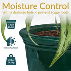 Sunnydaze Large Ceramic Plant Pot - Image 2