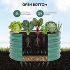ZORMY Galvanized Raised Garden Bed Outdoor, Round Metal Planter Boxes 2 Pcs - Image 7