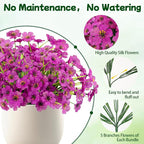 MACTING Artificial Flowers for Outdoors Fake Flowers UV Resistant No Fade Faux - Image 4